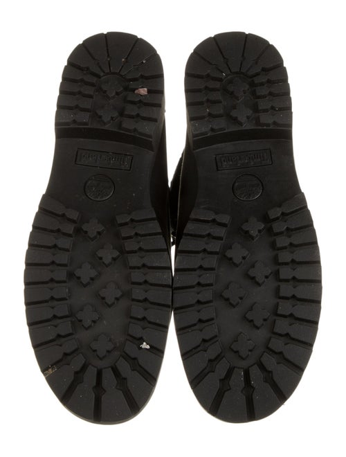 Timberland Suede Faux Fur Trim Combat Boots