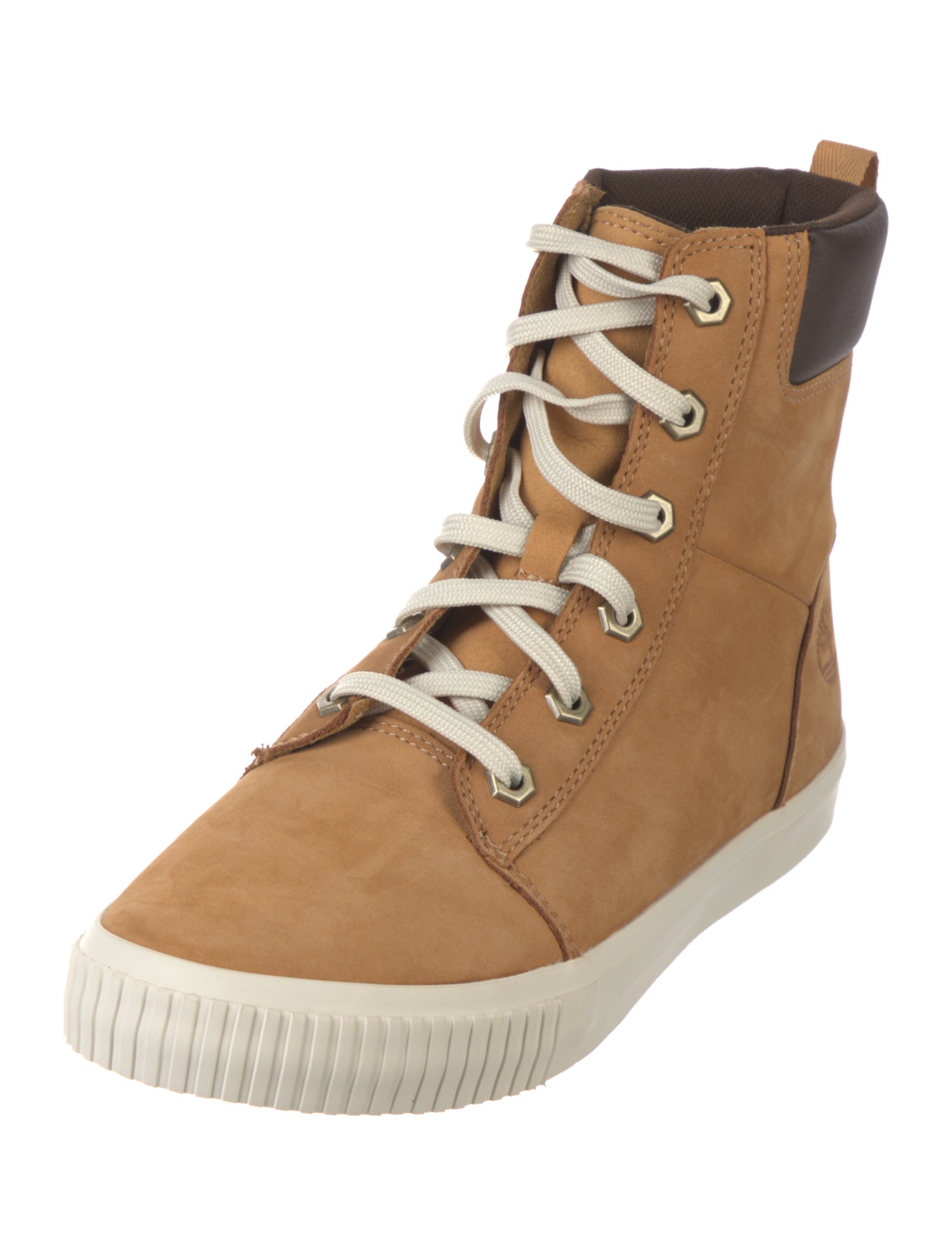 Timberland Suede Leather Trim Embellishment Lace-Up Boots
