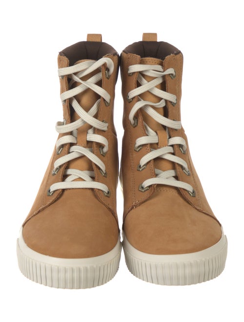 Timberland Suede Leather Trim Embellishment Lace-Up Boots