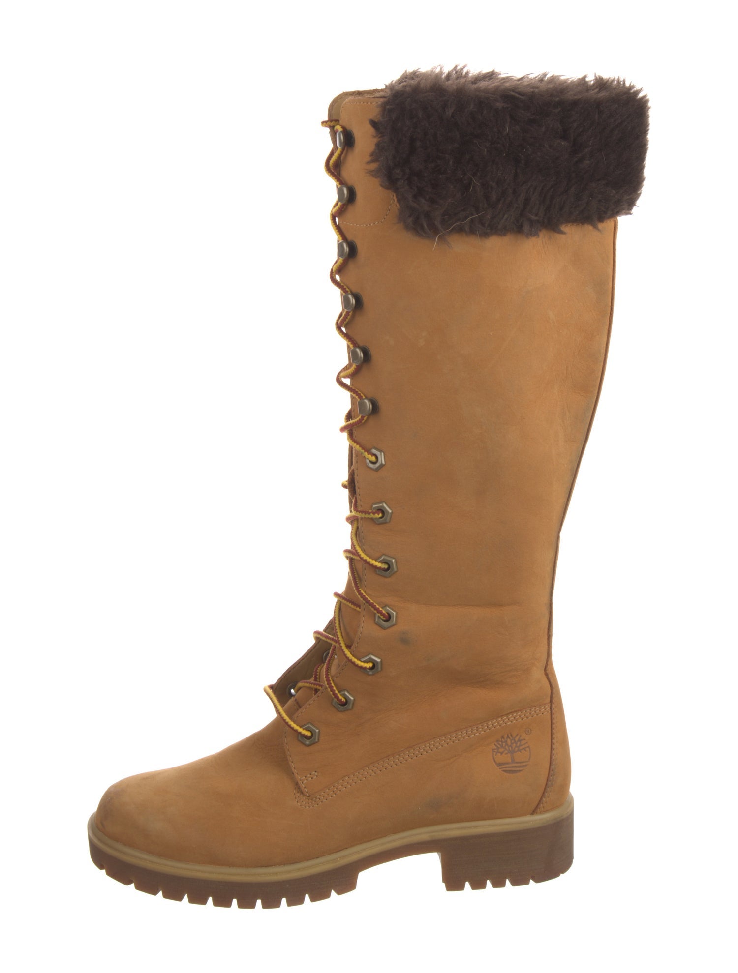 Timberland Suede Colorblock Pattern Boots