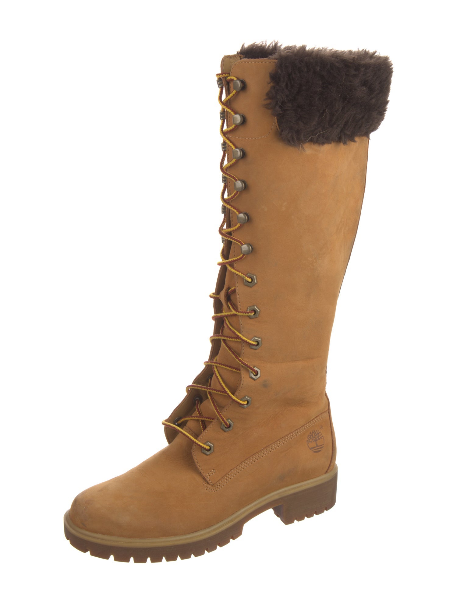 Timberland Suede Colorblock Pattern Boots