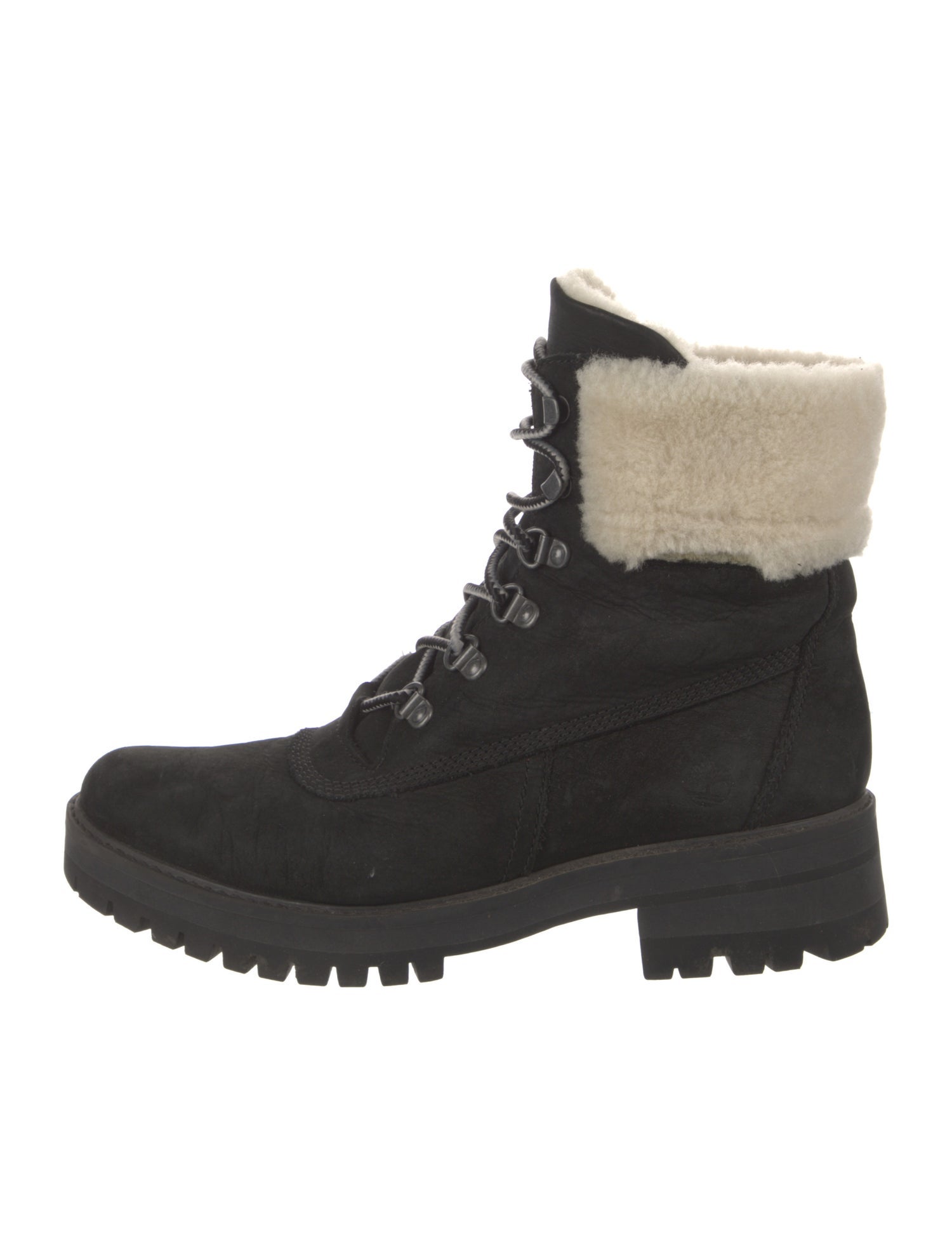 Timberland Suede Colorblock Pattern Combat Boots