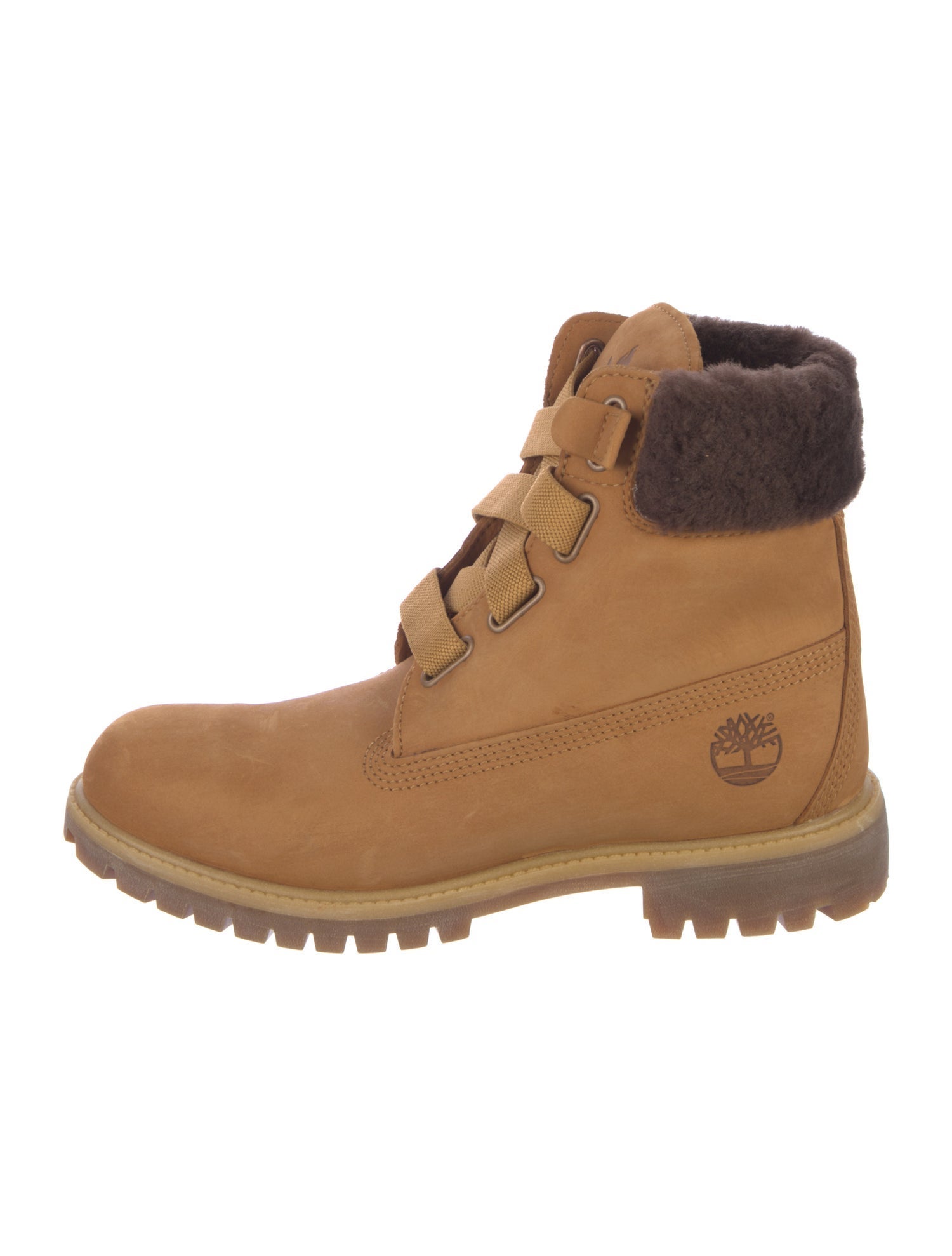 Timberland Suede Colorblock Pattern Combat Boots