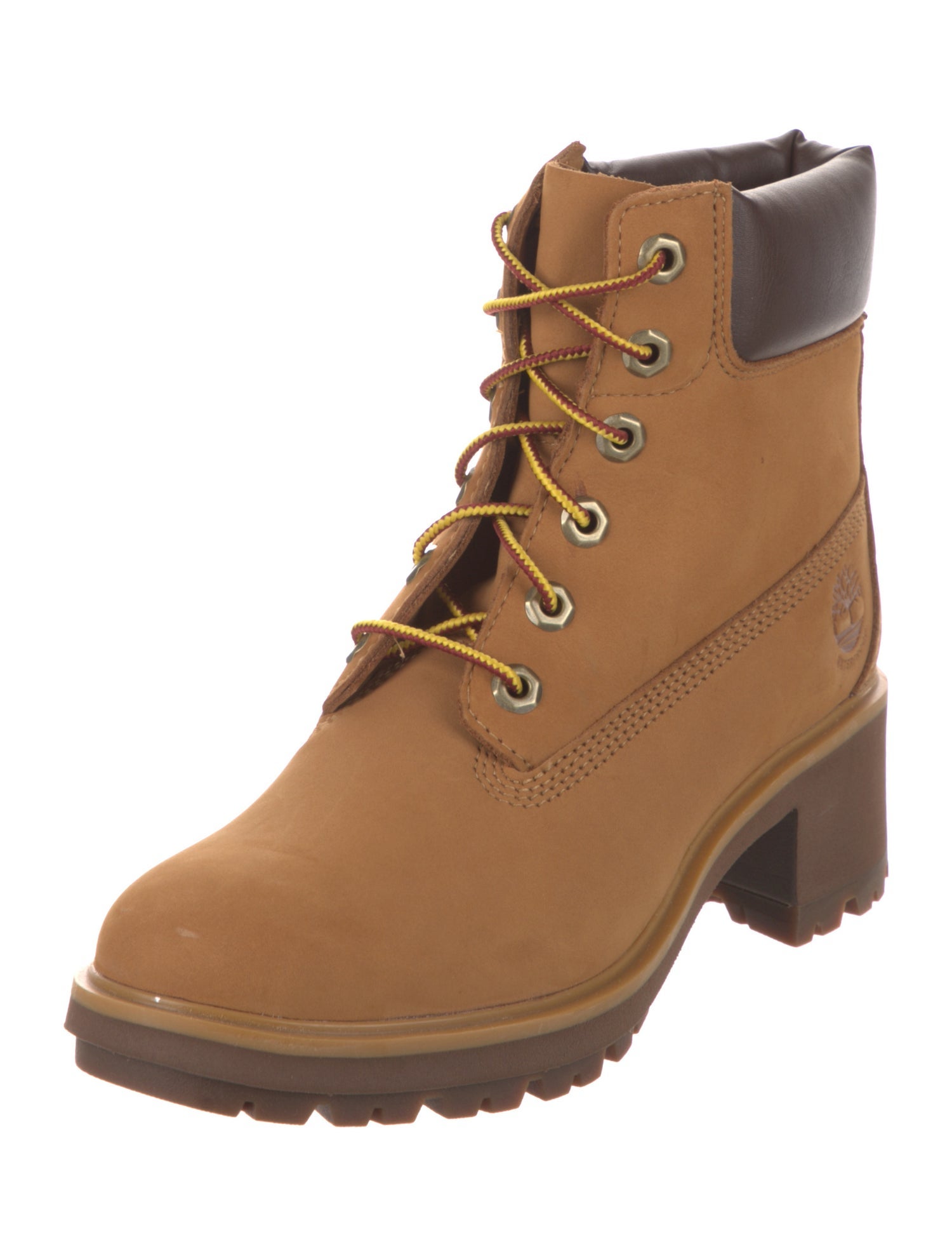 Timberland Suede Colorblock Pattern Combat Boots