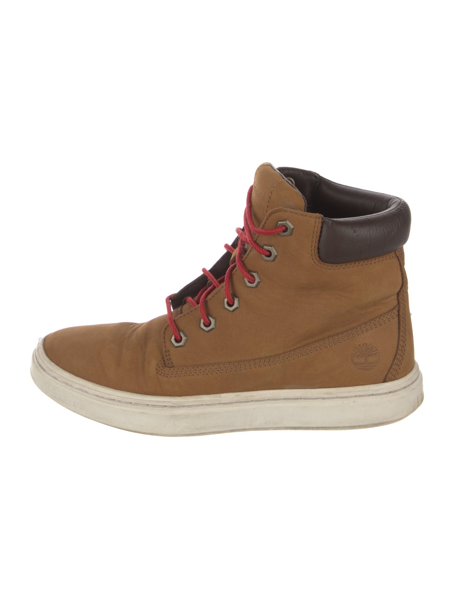 Timberland Suede Colorblock Pattern Lace-Up Boots