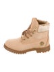 Timberland Nubuck Leather Trim Embellishment Combat Boots