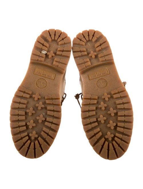 Timberland Nubuck Leather Trim Embellishment Combat Boots