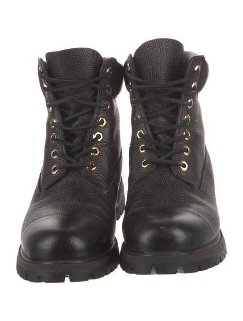 Timberland Leather Printed Combat Boots