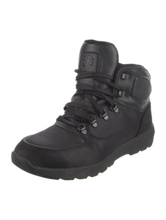 Timberland Camel Leather Lace-Up Boots