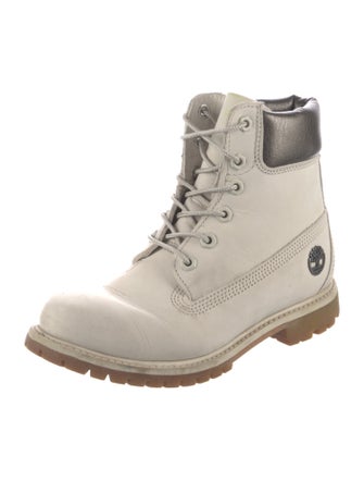 Timberland Leather Printed Combat Boots