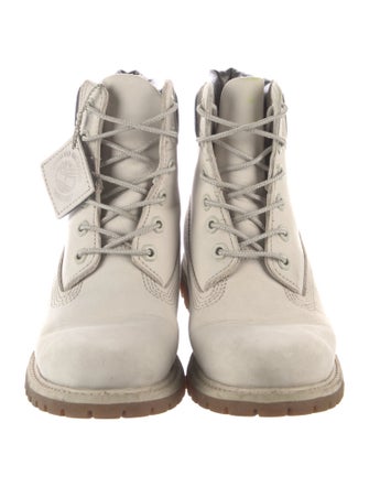 Timberland Leather Printed Combat Boots