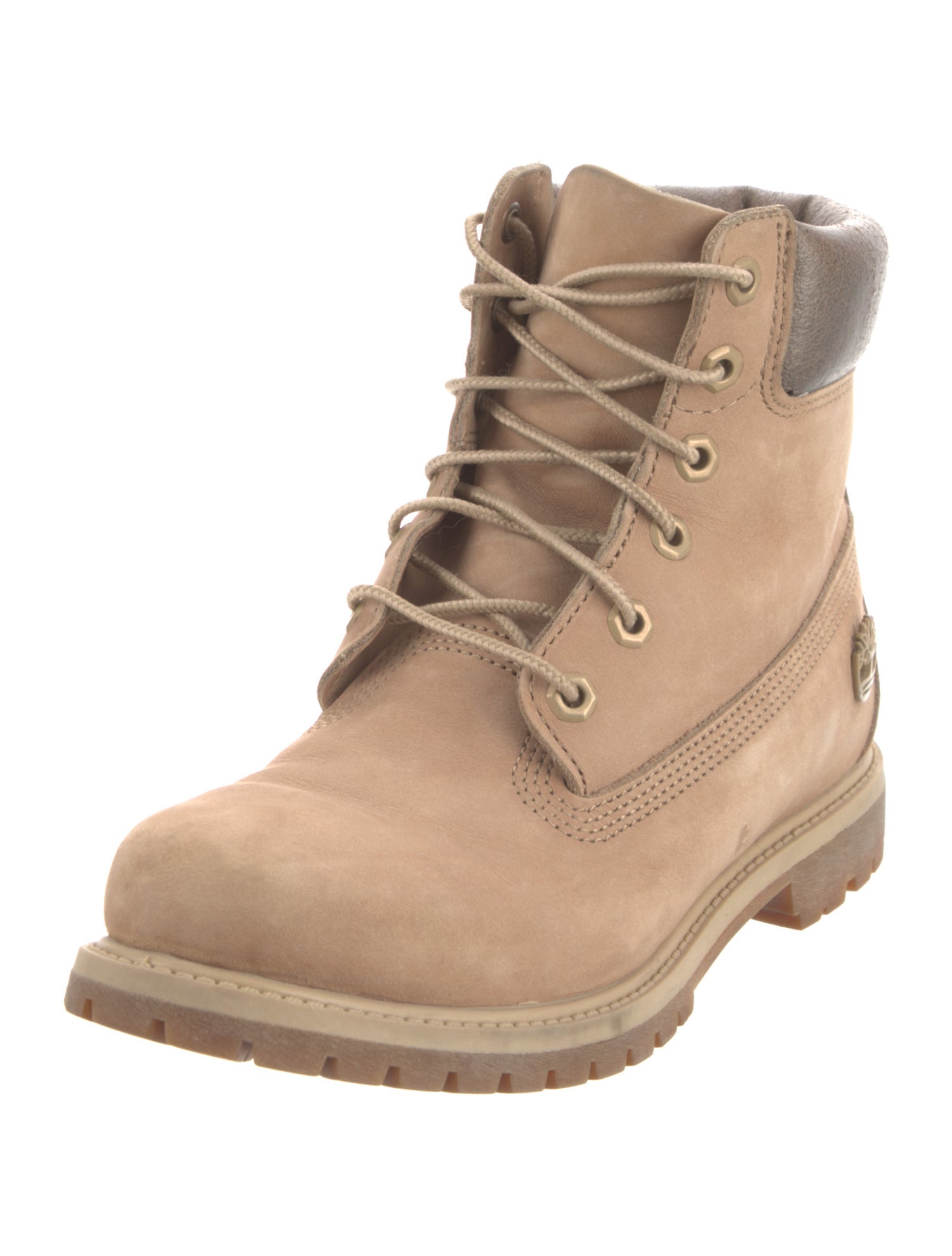 Timberland Suede Colorblock Pattern Combat Boots