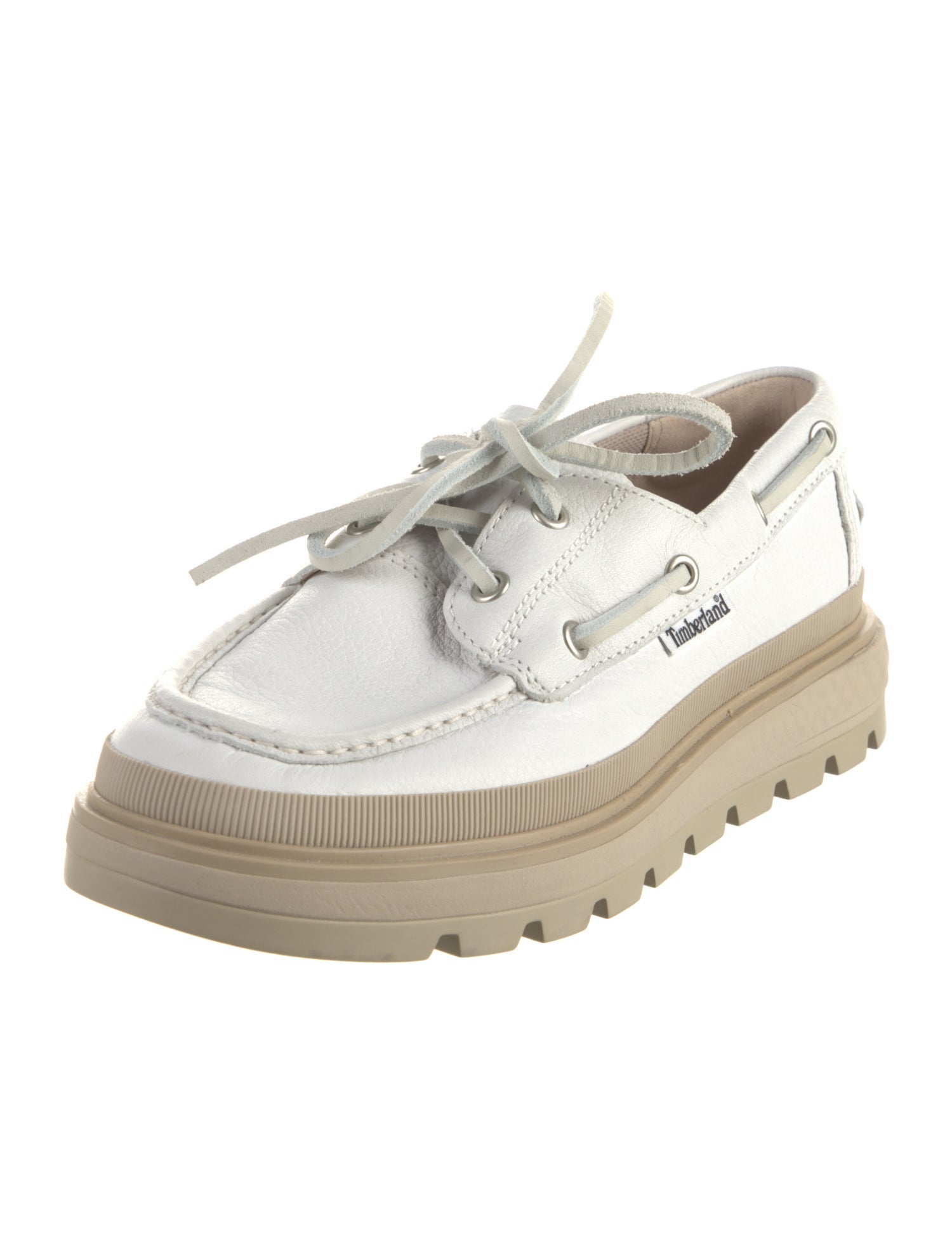 Timberland Leather Colorblock Pattern Slingback Flats