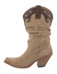 Sendra Suede Patterned Western Boots