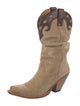 Sendra Suede Patterned Western Boots