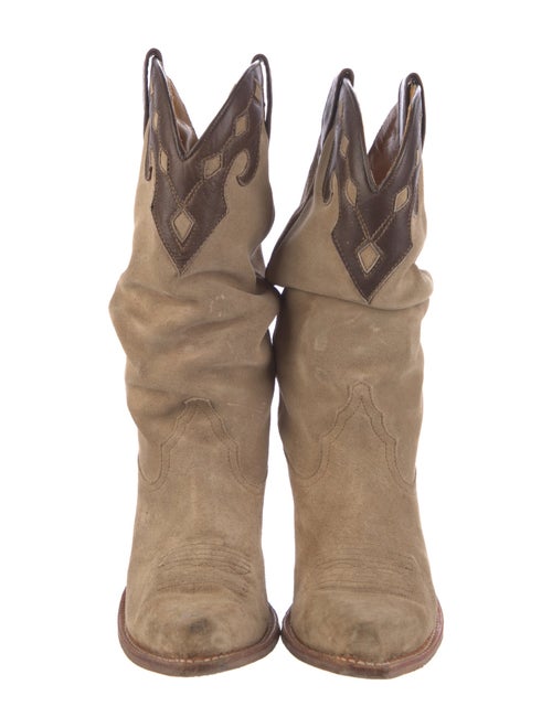 Sendra Suede Patterned Western Boots