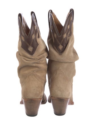 Sendra Suede Patterned Western Boots