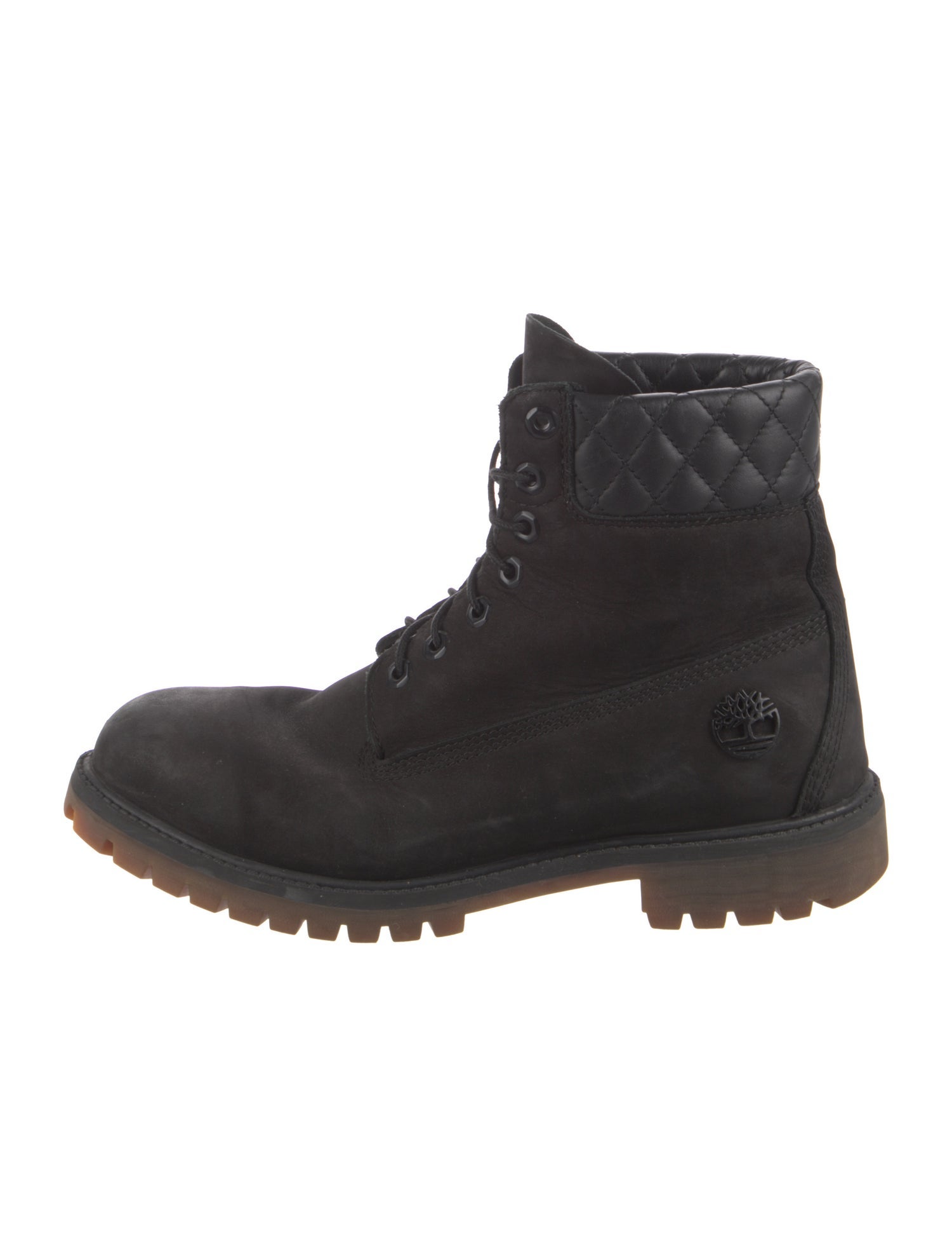 Timberland Suede Leather Trim Embellishment Lace-Up Boots