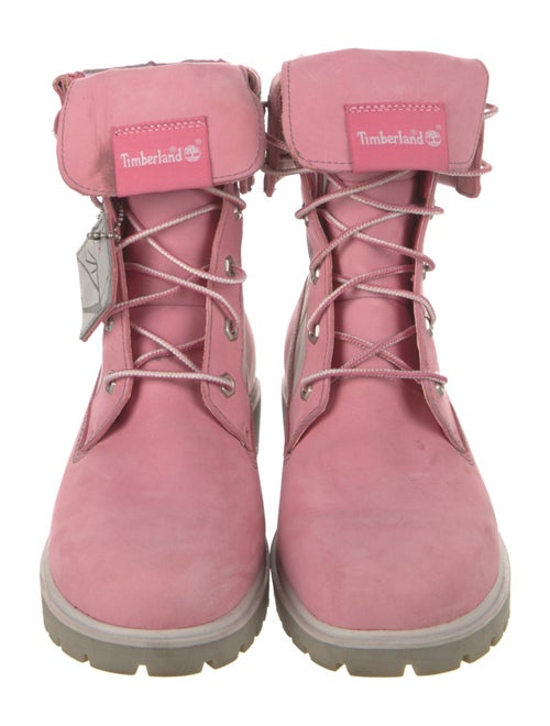 Timberland Suede Graphic Print Combat Boots