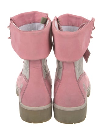 Timberland Suede Graphic Print Combat Boots