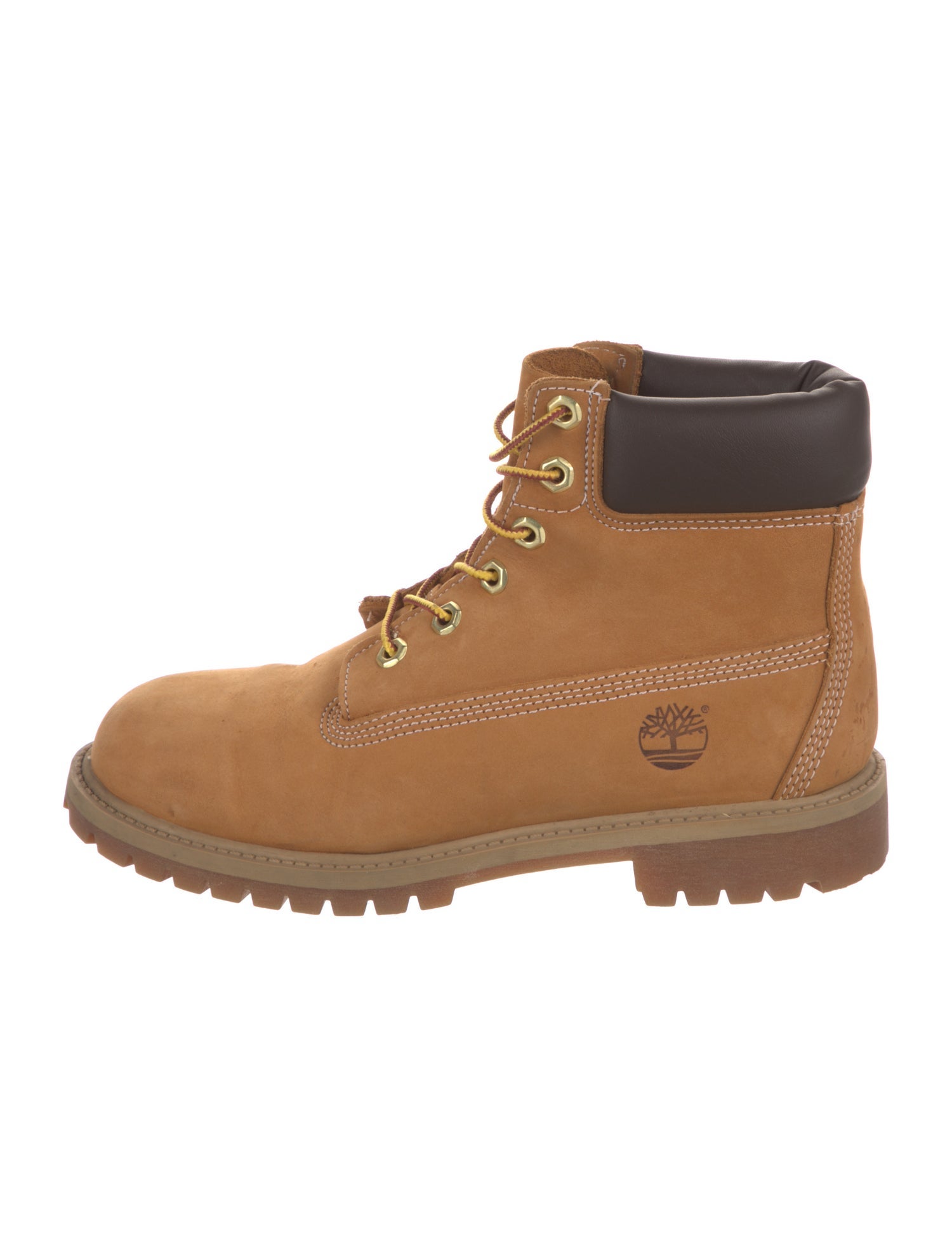 Timberland Suede Colorblock Pattern Combat Boots