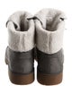 Timberland Leather Faux Fur Trim Lace-Up Boots