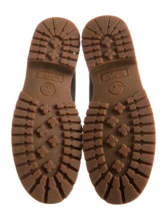 Timberland Leather Faux Fur Trim Lace-Up Boots