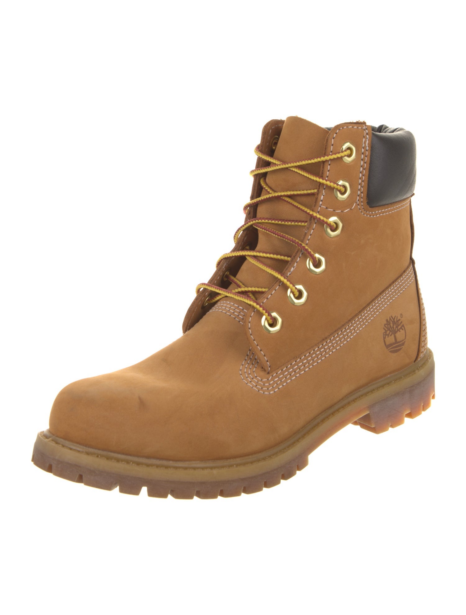 Timberland Suede Colorblock Pattern Combat Boots