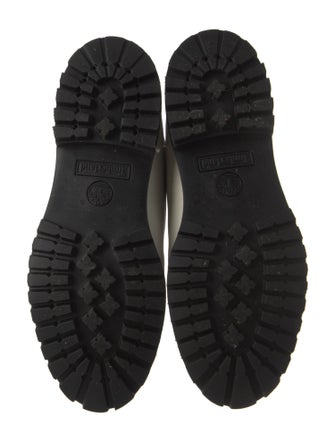 Timberland Leather Colorblock Pattern Combat Boots