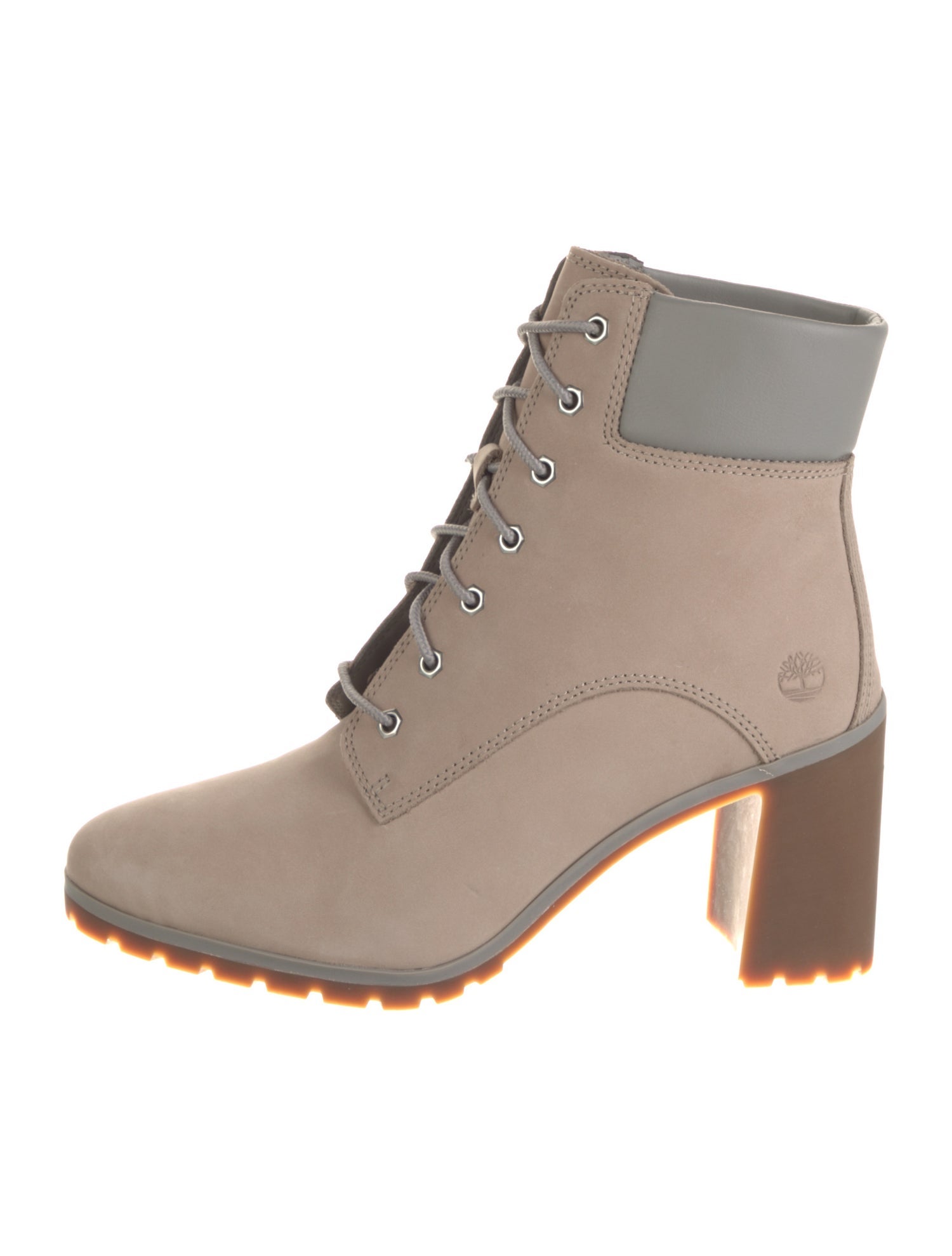 Timberland Nubuck Leather Trim Embellishment Lace-Up Boots