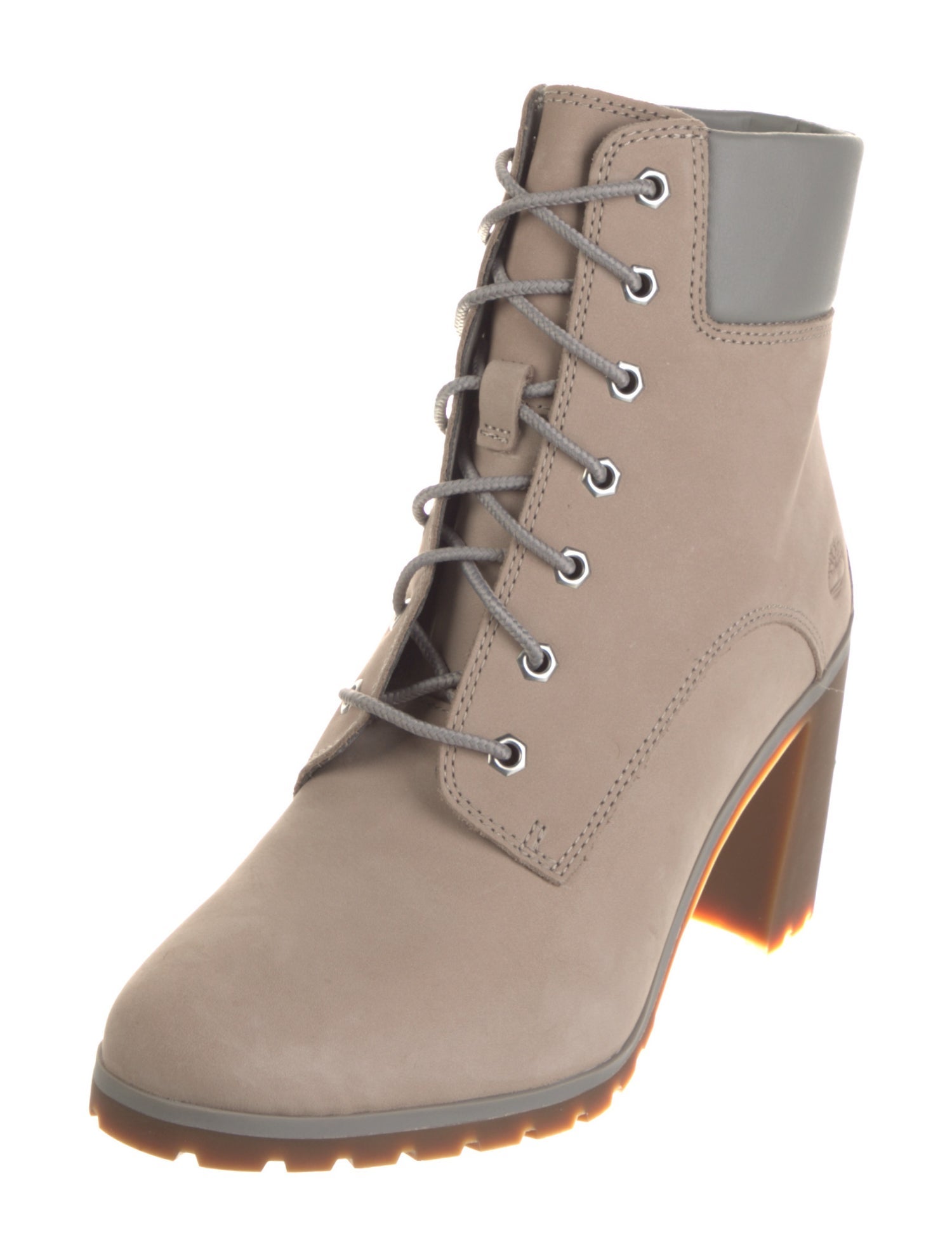 Timberland Nubuck Leather Trim Embellishment Lace-Up Boots