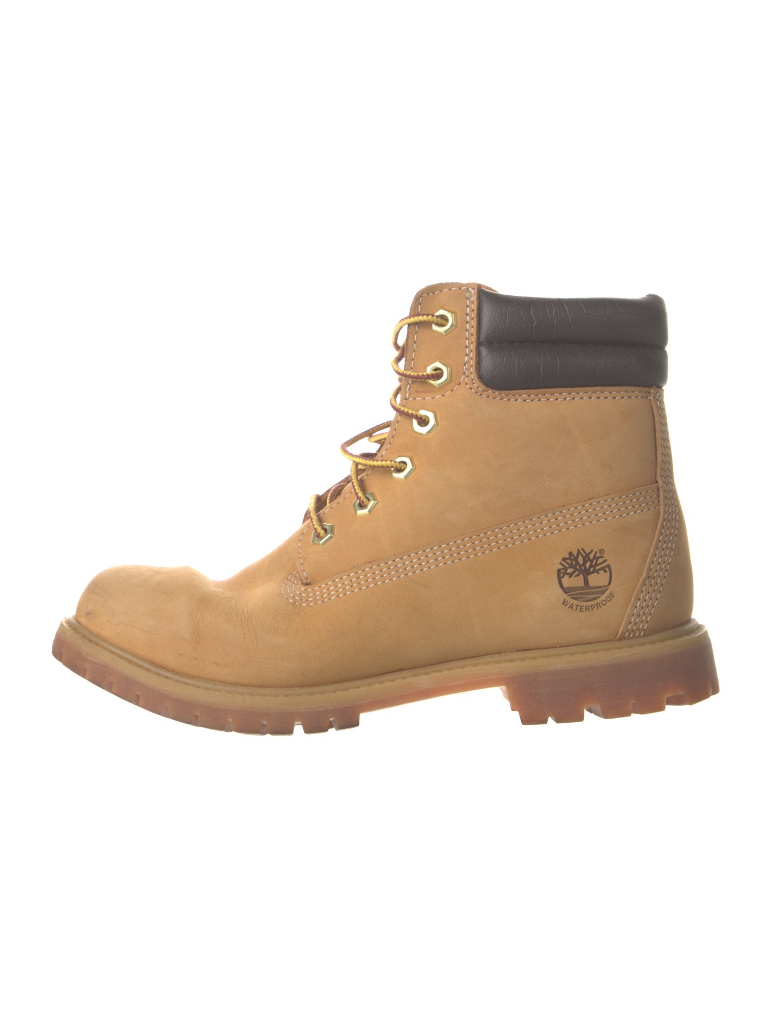 Timberland Nubuck Colorblock Pattern Combat Boots