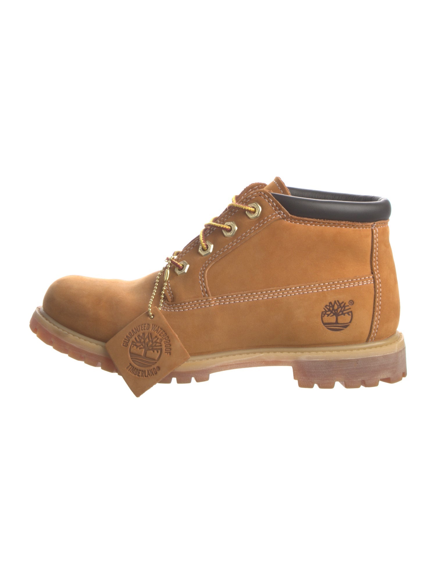 Timberland Nubuck Colorblock Pattern Lace-Up Boots