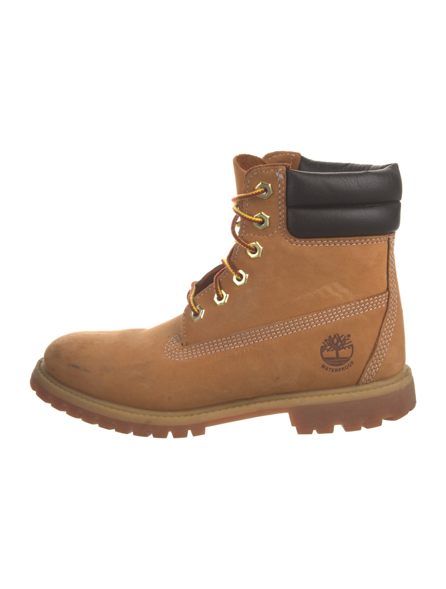 Timberland Nubuck Colorblock Pattern Combat Boots