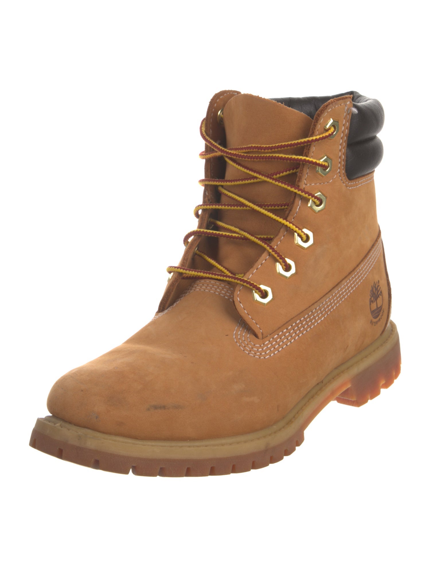 Timberland Nubuck Colorblock Pattern Combat Boots