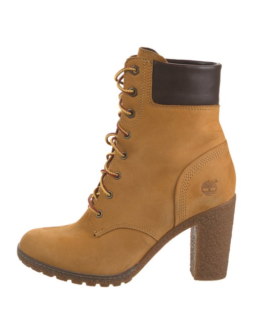 Timberland Nubuck Colorblock Pattern Lace-Up Boots