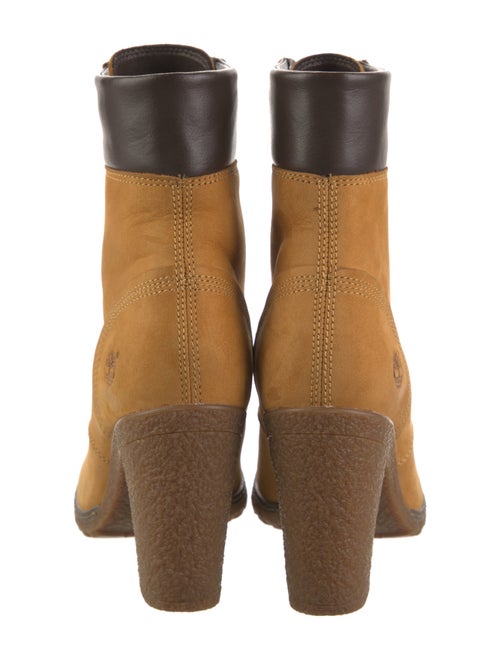 Timberland Nubuck Colorblock Pattern Lace-Up Boots