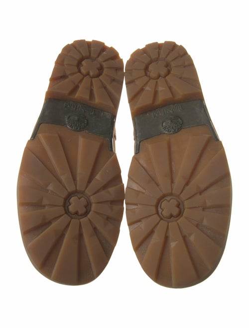 Timberland Suede Whipstitch Trim Lace-Up Boots