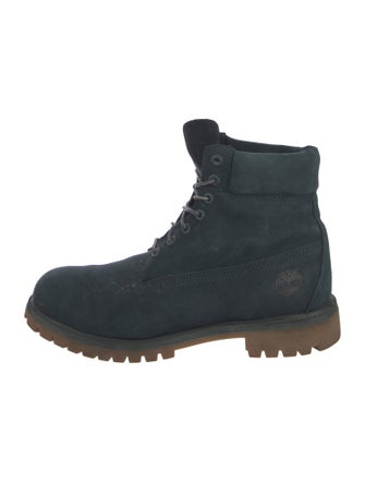 Timberland Suede Leather Trim Embellishment Hiking Boots