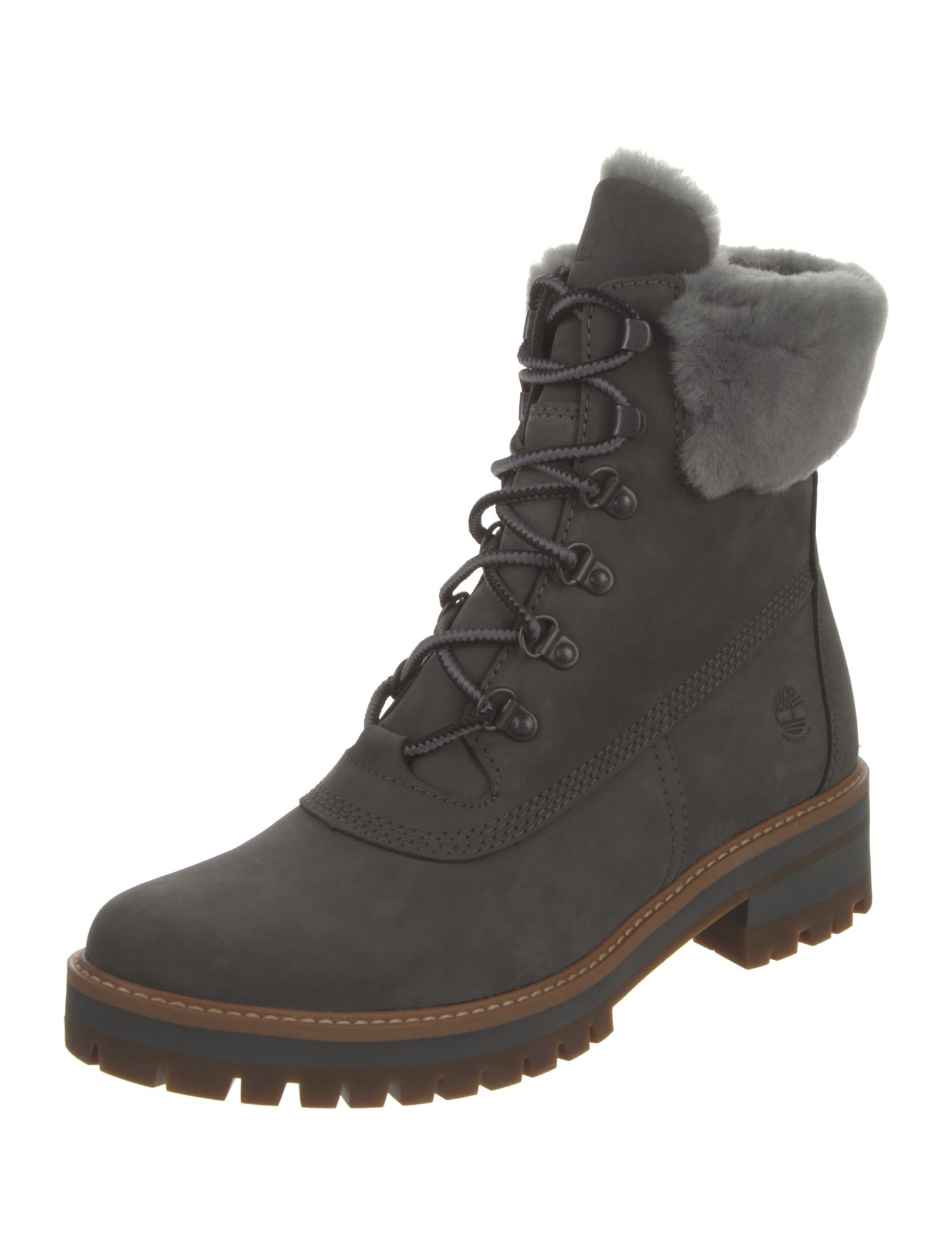 Timberland Suede Colorblock Pattern Combat Boots