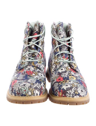 Timberland Floral Print Combat Boots