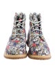 Timberland Floral Print Combat Boots
