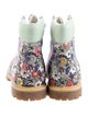 Timberland Floral Print Combat Boots