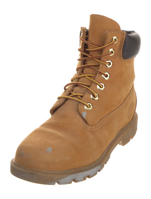 Timberland Nubuck Colorblock Pattern Combat Boots