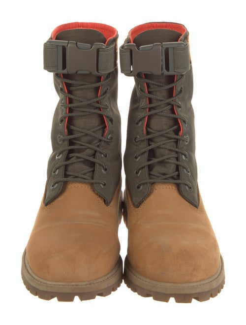 Timberland Nubuck Colorblock Pattern Combat Boots