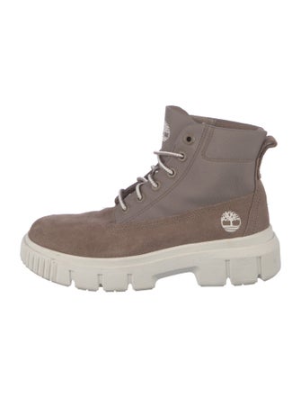 Timberland Suede Colorblock Pattern Hiking Boots