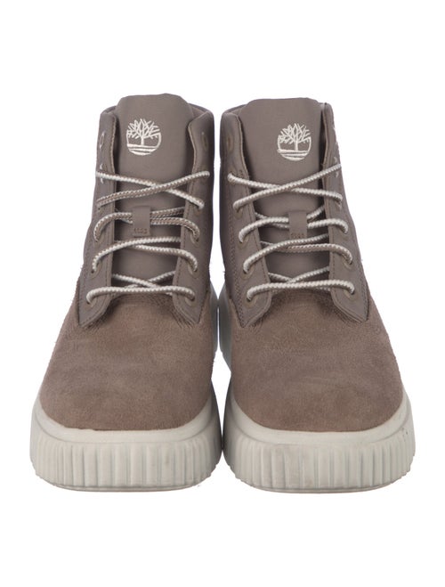 Timberland Suede Colorblock Pattern Hiking Boots
