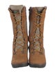 Timberland Suede Colorblock Pattern Combat Boots