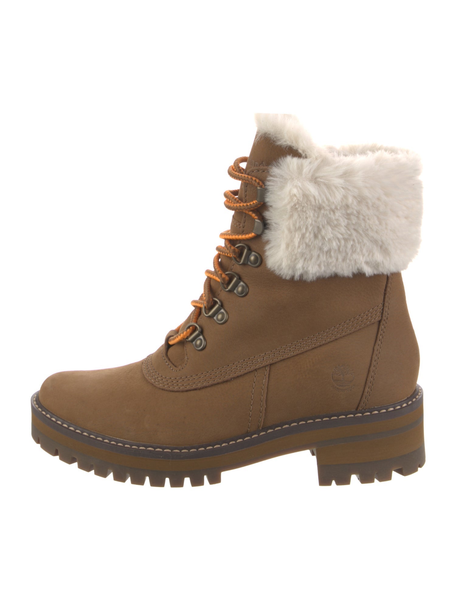 Timberland Suede Colorblock Pattern Combat Boots