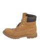 Timberland Suede Leather Trim Embellishment Combat Boots